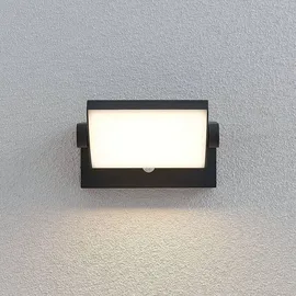 LINDBY Außenwandleuchte Aluminium 20,5 x 10,5 x 10,5 cm 1 x 10,8 W LED schwarz