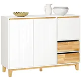 SoBuy Sideboard 120 x 90 x 40 cm Weiß