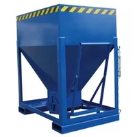 Silowagen, Volumen 0,60 cbm, LxBxH 780x1200x1280 mm, stationär, Korngröße 3 mm,