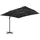 vidaXL Ampelschirm mit Aluminium-Mast 300 x 300 cm schwarz 47000