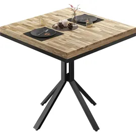 GGM Möbel ME Bistro Tisch | 70x70xH72cm | Eiche/ Schwarz