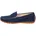 Slipper in Indigo Nubukleder Größe 42 5