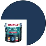 Baufix Holzfarbe Express Deckfarbe, 2,5l, innen und außen, wetterfest, RAL 5003 saphirblau
