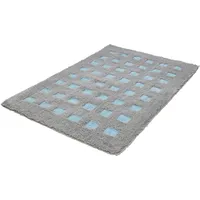 KLEINE WOLKE Badteppich Boxes Blau 60 x 90 cm