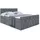 altdecor Boxspringbett CATOR-Z KING - 160x200 - H3/H4 - Dunkelgrau