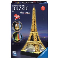 Eiffelturm bei Nacht. 3D-Puzzle 216 Teile