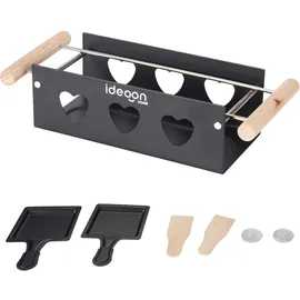 ideoon Raclette-Teelicht für 2 Personen schwarz