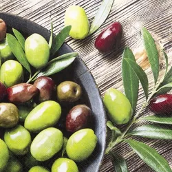 Home Fashion Pure Olives Servietten33x33cm/3lg/20St pro Pack