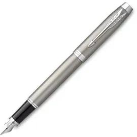 Parker IM Brushed Metal C.C. M, 2143636 - Füllfederhalter, blau, Essentials
