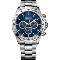 HUGO BOSS Ikon - Silber Blau - Herrenuhr 44mm