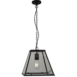 Searchlight 4661BK Lanterns Hängeleuchte E27 1 x 60W