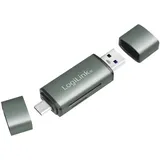 Logilink USB 3.2 Gen1-Kartenleser, für SD- und microSD-Karte, Aluminiumgehäuse,