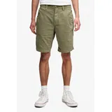 Superdry Chinoshorts "UTILITY CHINO SHORT", Herren, Gr. 32, N-Gr, grün (oil grün), Web, Obermaterial: 98% Baumwolle, 2% Elasthan, unifarben, relaxed fit knielang, Hosen Chinoshorts, mit Baumwollmischung, Relaxed Fit, knielang, aus Webmaterial