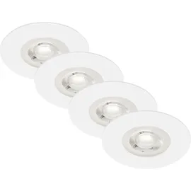 Briloner Einbauleuchte 4er Set (90x25 mm) Weiß