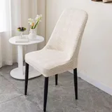Xiyocadt 2er Set Stretch Stuhlhussen, Hussen für Stühle, Universal Stuhlbezug, Abnehmbare Stuhlüberzug für Esszimmer Küche Bankett Hochzeit (Beige)