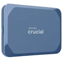 Crucial X10 1TB Externe SSD Festplatte, bis zu 2.100MB/s, USB-C 3.2 1TB, Blau
