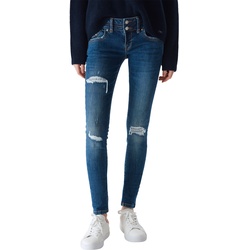 LTB Damen Jeans JULITA X Extra Skinny Fit Skinny Fit Mitena Wash 53911 Tiefer Bund Reißverschluss W 27 L 36