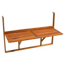 FRG Balkonhängetisch 120 cm Braun