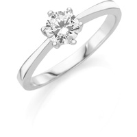 Smart Jewel Ring bezaubernd und klassisch, Zirkonia Stein, Silber 925 Ringe Weiss Damen