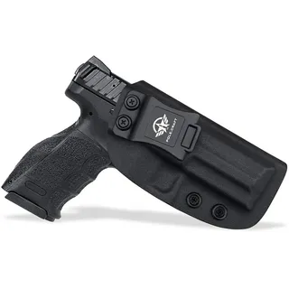 HK VP9 Holster IWB Kydex Pistolenholster for Heckler & Koch (H&K) VP9 VP40 Concealed Carry - Pistolenhalfter Hängend Carrier Verdeckte/Versteckte Pistole Case Waffenholster (Black, Right Hand Draw)