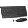 Seenda WGJP-031B Tastatur Maus Set Kabellos, Wiederaufladbare Aluminium Tastatur mit kompaktes, Ultradünne Funktastatur mit Maus für PC/Laptop/Smart TV, QWERTZ Layout (Schwarz)
