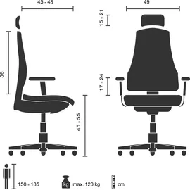 HJH Office Ergo Line II Pro Stoff grün