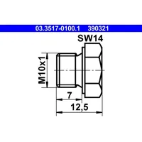 ATE Verschlussschraube 03.3517-0100.1