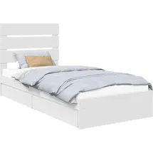 vidaXL Aufbewahrungsbett 90 x 200 cm Weiß