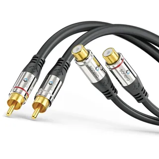 Sonero 2x Cinch Stereo Verlängerung 1,0m