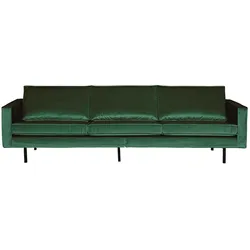 Wohnzimmer Sofa aus Samt in Grün Retrostil