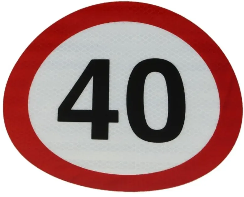 Pegatina, 40km/h CARGOPARTS CARGO-T020