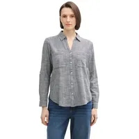 Tom Tailor With Slub Structure 1035247 Bluse - Midnight