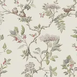 Laura Ashley Elderwood Natural Vliestapete 10,05 x 0,53 m 10 m beige/weiß