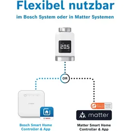 Bosch Smart Home Heizkörper-Thermostat II [+M], smartes Thermostat 1 St. anthrazit