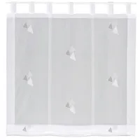 Gerster collection Schlaufenrollo 100 x 170 cm Weiß/Anthrazit
