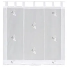 Gerster collection Schlaufenrollo 100 x 170 cm Weiß/Anthrazit