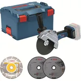 Bosch GWS 18V-180 P inkl. L-BOXX, 3 Trennscheiben