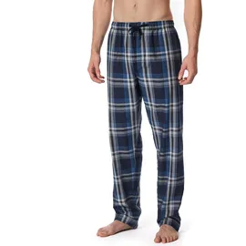 SCHIESSER Herren Lange Schlafhose Bio-Baumwolle & Relax in Dunkeblau | Gr.: 48