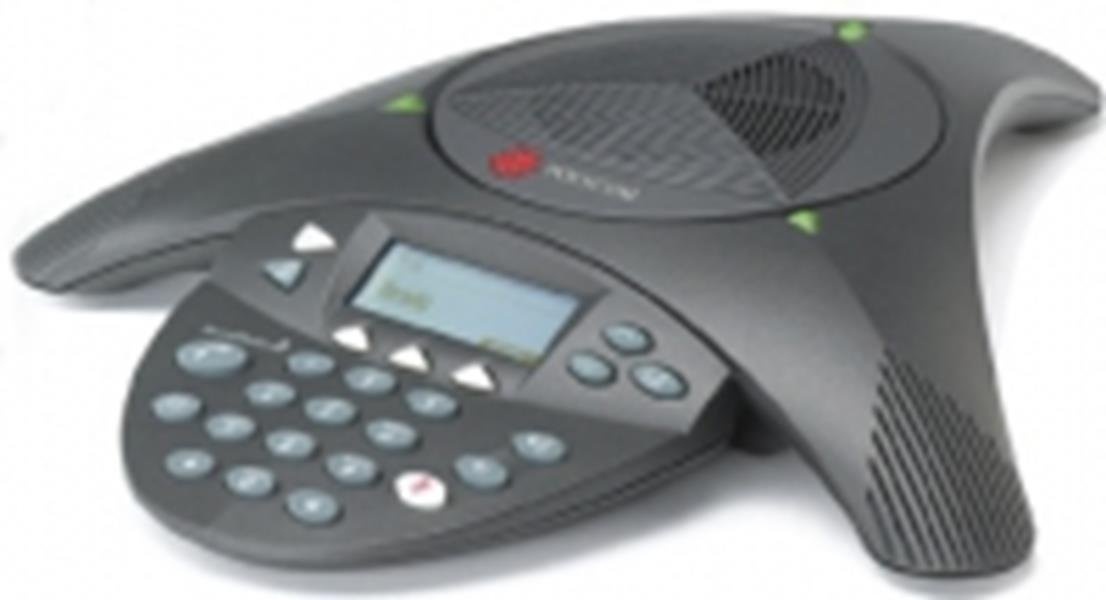 Polycom 2200-16200-122 SoundStation System mit 2 Expandable Display schwarz