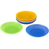 Kigima Tiefe Teller 17 cm mehrfarbig 10er Set