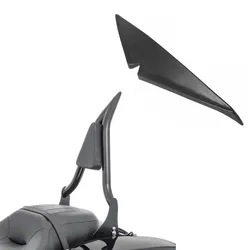 Sissybar passend für Harley Davidson Touring 09-24 Beifahrer Rückenlehne Craftride PV2 + Scheinwerfer Augenbrauen Lampen Abdeckung Augenlider SC1 schwarz