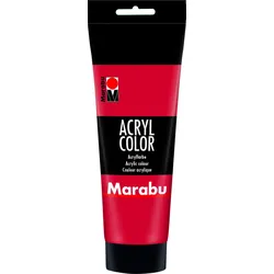 Marabu 120125031 Marabu Acryl Color 031, 225 ml, kirschrot