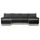 mebligo Eckcouch Textil 4-Sitzer Grau
