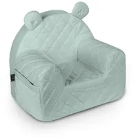 Baby Steps Kindersessel für Jungen Mädchen, Kindersofa Babysessel - 50x35x44 cm - Kindersitz Kindermöbel für Kinderzimmer Spielzimmer, Made in EU, Himmelgrau