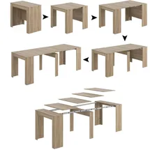 Dmora Konsolentisch 51 x 78 x 90 cm braun