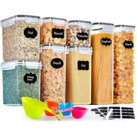 Luxuskollektion Vorratsdosen Set Aufbewahrungsbox Küche Luftdicht Behälter Plastik 8er