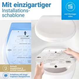 LOBENSWERK Toilettendeckel mit Absenkautomatik Weiß