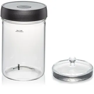 GEFU Fermentierglas NATIVO 1,0 Liter mit Ferment Vent-System und Glasgewicht
