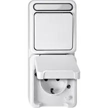 Merten Schuko-Steckdose Aquastar Weiß 1 St.