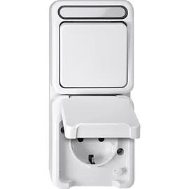 Merten Schuko-Steckdose Aquastar Weiß 1 St.